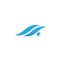 Water wave icon vector illustration design logo