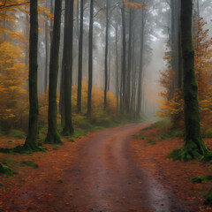 Obraz premium autumn in the forest