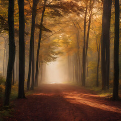 morning in the forest