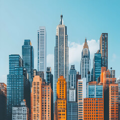 Obraz premium city skyline