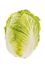 a Chinese Cabbage , side view, on isolated transparent background