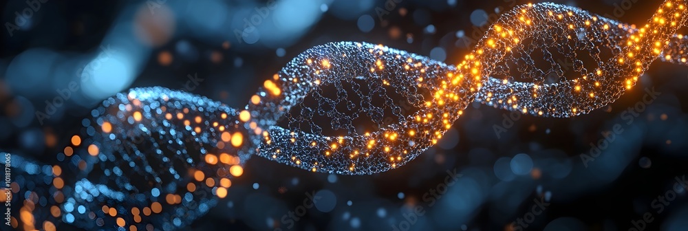 Aufkleber cutting-edge intelligence analyzing genomic data to guide personalized therapies and optimize health
