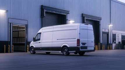 Delivery Van at Warehouse