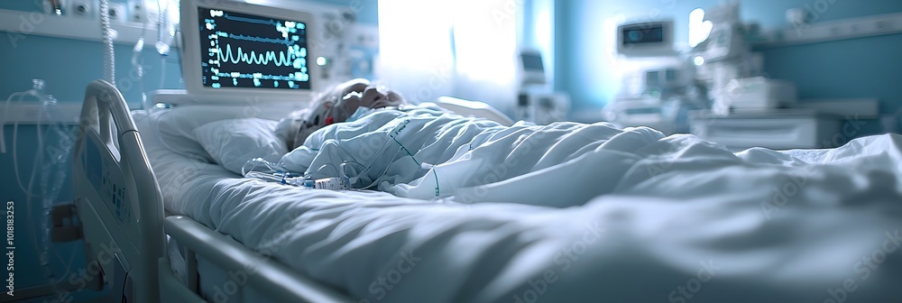 Poster intelligence monitoring vital signs of critically ill patients in medical settings. ai-powered healt