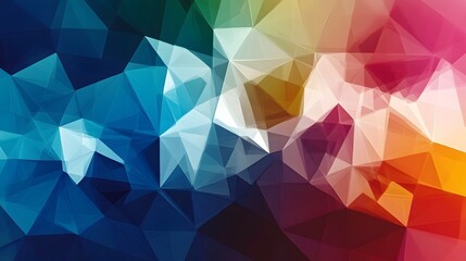 Obraz premium Abstract Colorful Geometric Triangles Background