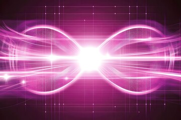 Fototapeta premium Abstract Purple Glowing Lines Background