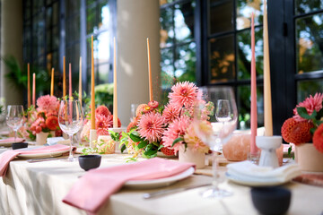 Wedding table setting