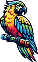 blue and yellow macaw ara © Utpal