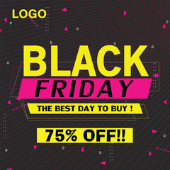 Black Friday banner. Special discount offer design. Product discount festival banner design. Black Friday Sale set. Flat Vector Illustration.