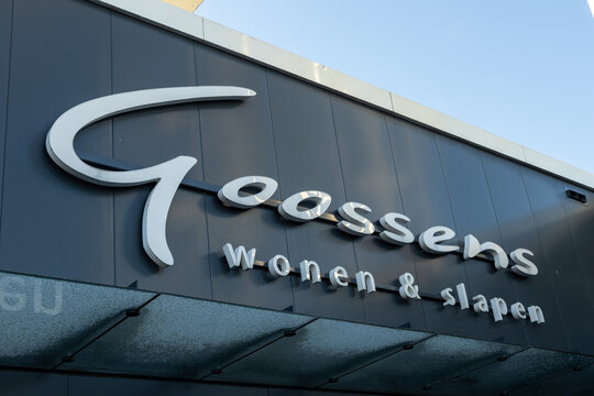 Goossens wonen en slapen shop sign, furniture store in the Netherlands. Utrecht in the Netherlands. 17 January 2023. 