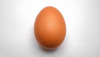 perfect chicken egg, isolated on a clean, smooth white background
