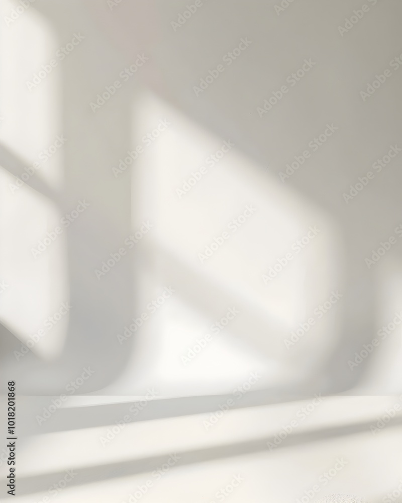 Aufkleber clean white backdrop with soft shadow for small product displays and presentations