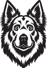 silhouette vector design illustration of a dog