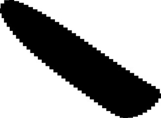 Pixel circles icon. Geometric shape set