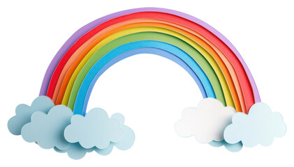 PNG Clouds and rainbow frame nature sky art.