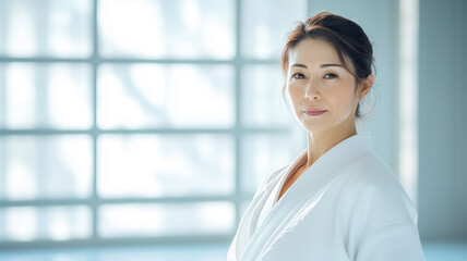 優雅な形を示す女性