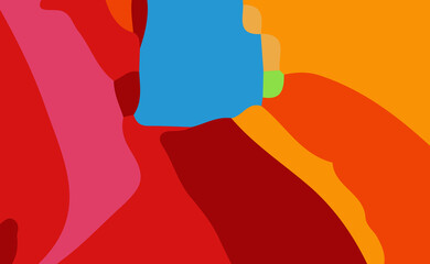 Abstract background with Untidy Shapes for poster