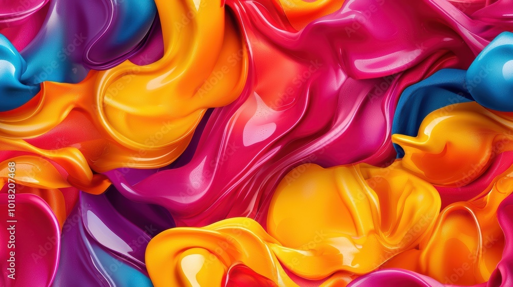 Poster vibrant liquid color dynamics and patterns