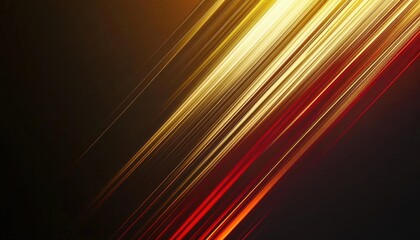 Abstract Diagonal Lines with Gold and Red Hues on a Dark Background