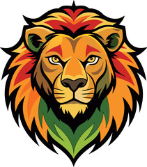 lion head vector