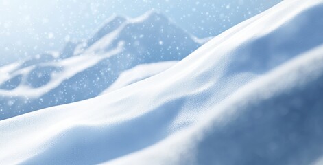 Snow in daylight, on transparent background, isolated