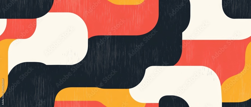 Poster abstract pattern background featuring a gradient of warm colors, transitioning smoothly from pink to