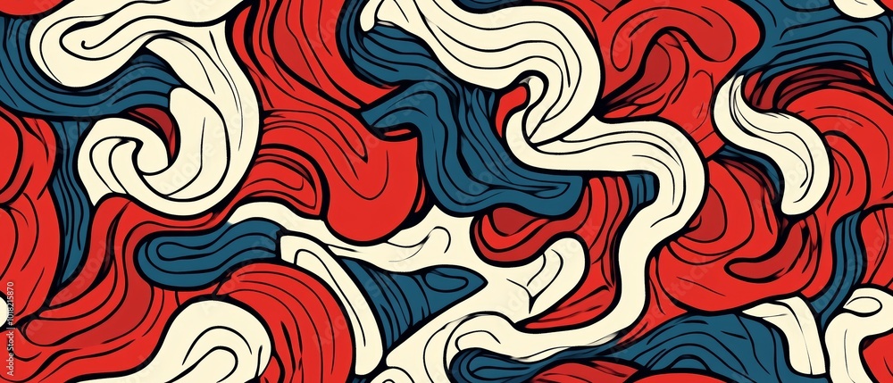 Poster abstract pattern background featuring a gradient of warm colors, transitioning smoothly from pink to