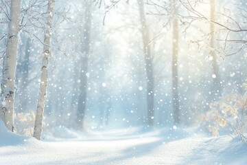 Snow, a close-up of a fresh frozen blanket