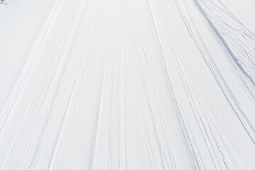 Fototapeta premium Snowboarding, skiing, and avalanche tracks on off-piste slopes
