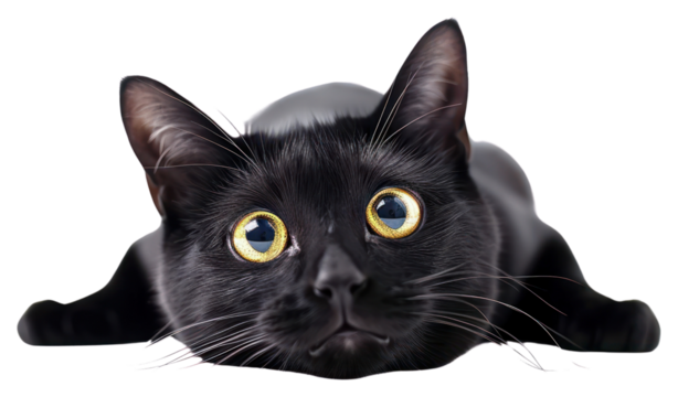 PNG  Cat act like shocking animal mammal black.