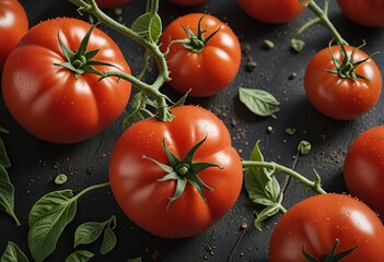 Beautiful cluster tomatoes