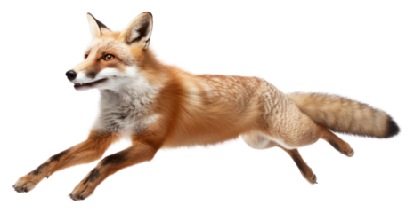 PNG Fox long jump wildlife animal mammal.