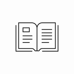 open book icon sign vector