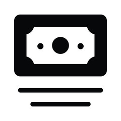 Banknotes icon design in trendy style, ready for premium use