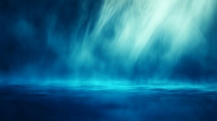 Fototapeta premium Abstract Blue Ocean Water Surface Underwater Background