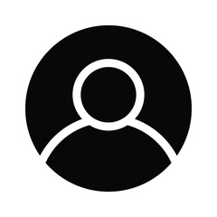 A simple user profile icon representing a person or account