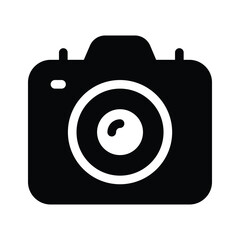 Digital camera icon, photography equipment