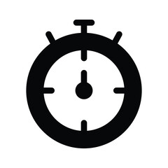 Stopwatch vector symbolizing time, countdown, or tracking activities