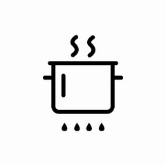 pot cook icon sign vector