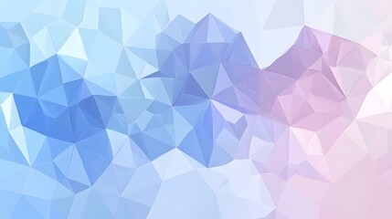 Obraz premium Abstract Geometric Background with Light Blue and Purple Triangles