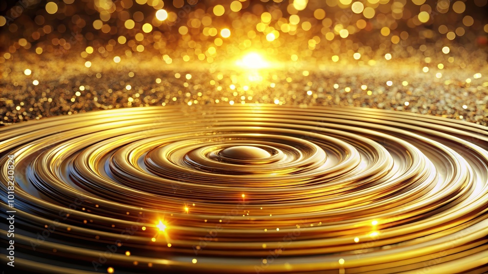 Poster this stunning abstract background features geometric ripples adorned with glitter and golden texture