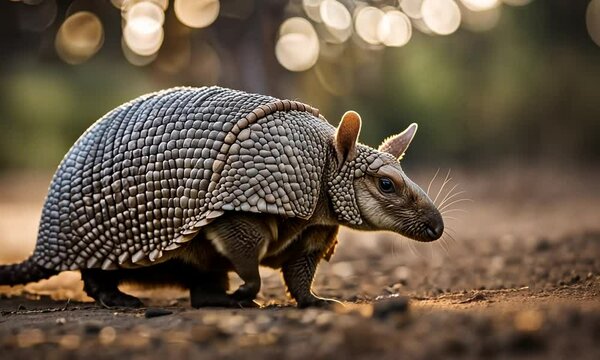 Armadillo in the desert.