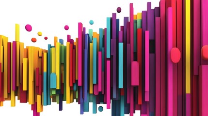 Obraz premium Colorful Abstract Geometric Shapes Background Design