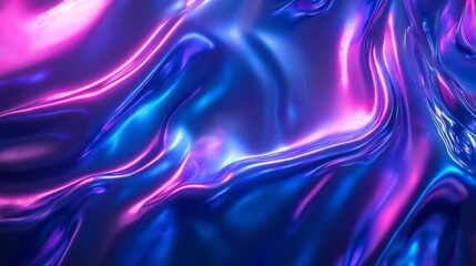 Fototapeta premium Abstract Liquid Texture with Vibrant Blue and Pink Hues