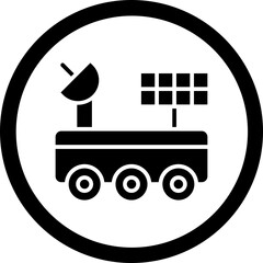 Space Car Icon Design