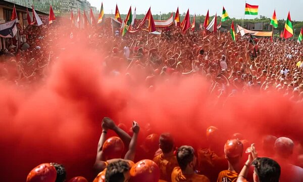 Tomatina festival in Spain.