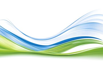 Abstract Green and Blue Waves Background