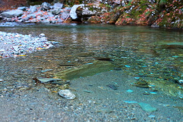 高知県の仁淀川町にある乙女河原にて