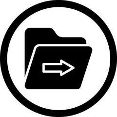Folder Move Icon Design