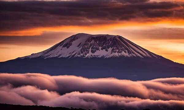 Kilimanjaro in Tanzania. Kilimanjaro mountain.